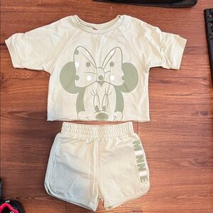 Minnie Mouse Cream Two-Piece Set